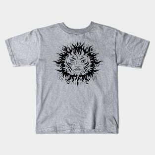 Zodiac Sun Tarot Card graphic design in Black Kids T-Shirt